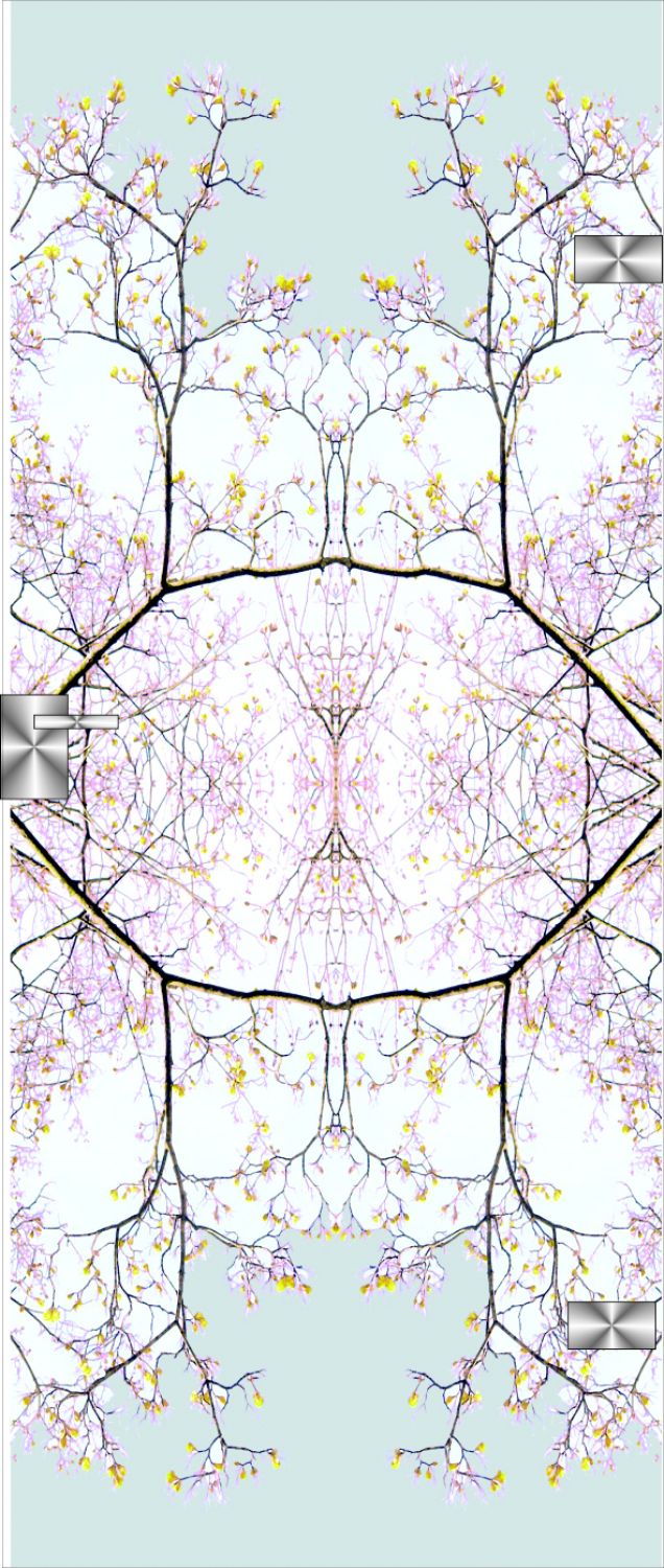 Digitaldruck nach Maß:  Blütenäste, zartrosa